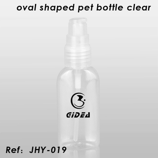 ovale PET-Flasche klar