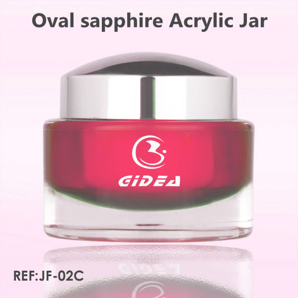 Acryl Oval Cosmetics Jar 50g Sahneverpackung