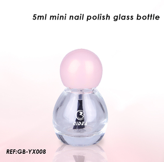 5ml mini ballförmige nagellackglasflasche