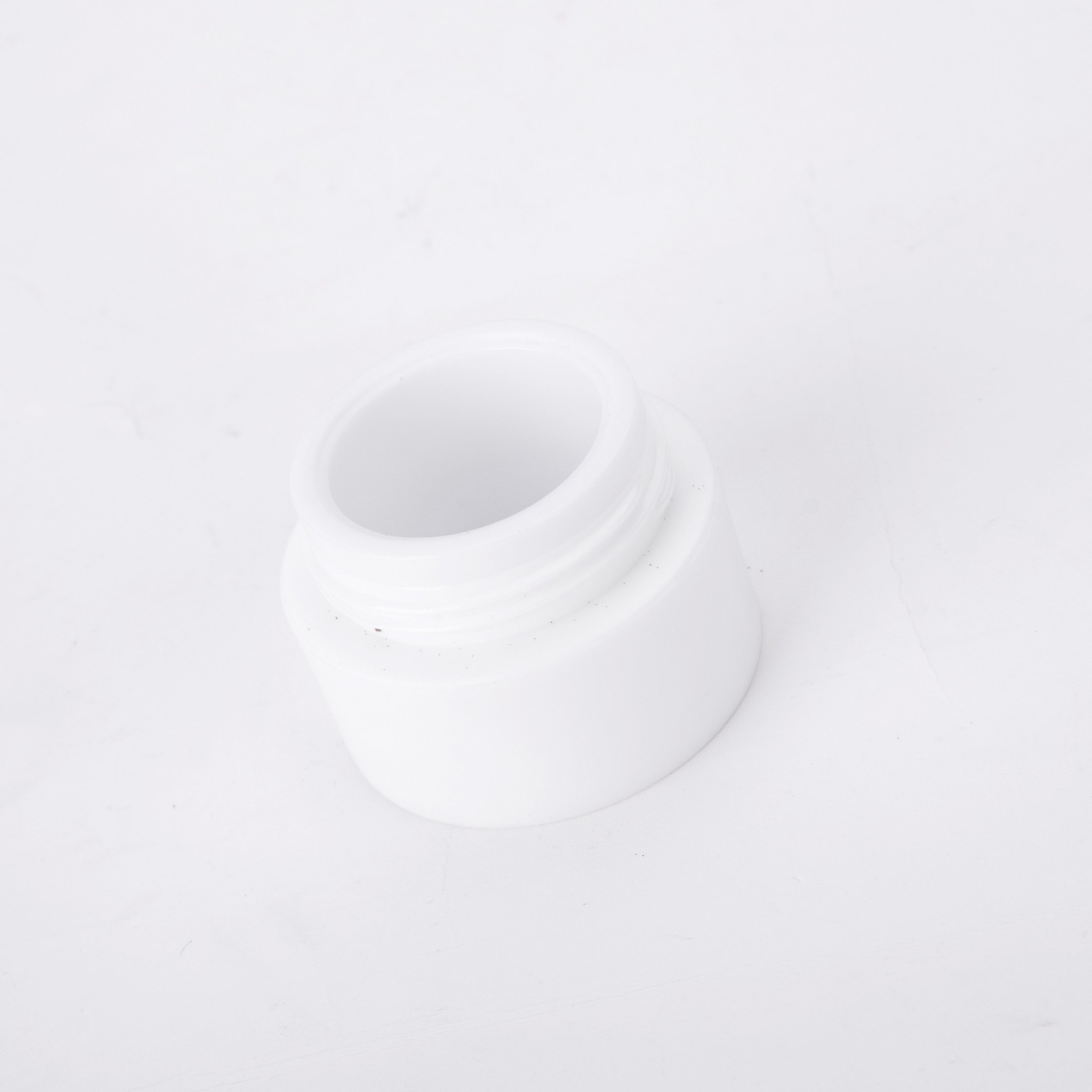 Kunststoff-Acryl-Kosmetikdose mit Aluminiumdeckel, Glascreme