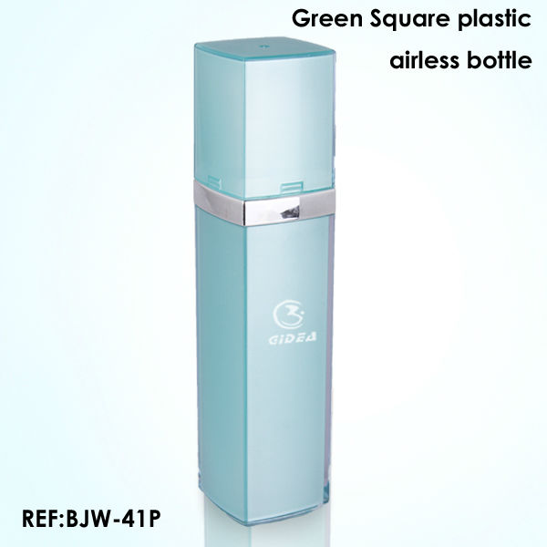 15ml 30ml 50ml grünes Quadrat Airless-Pumpe Verpackung Flasche individuelles Logo