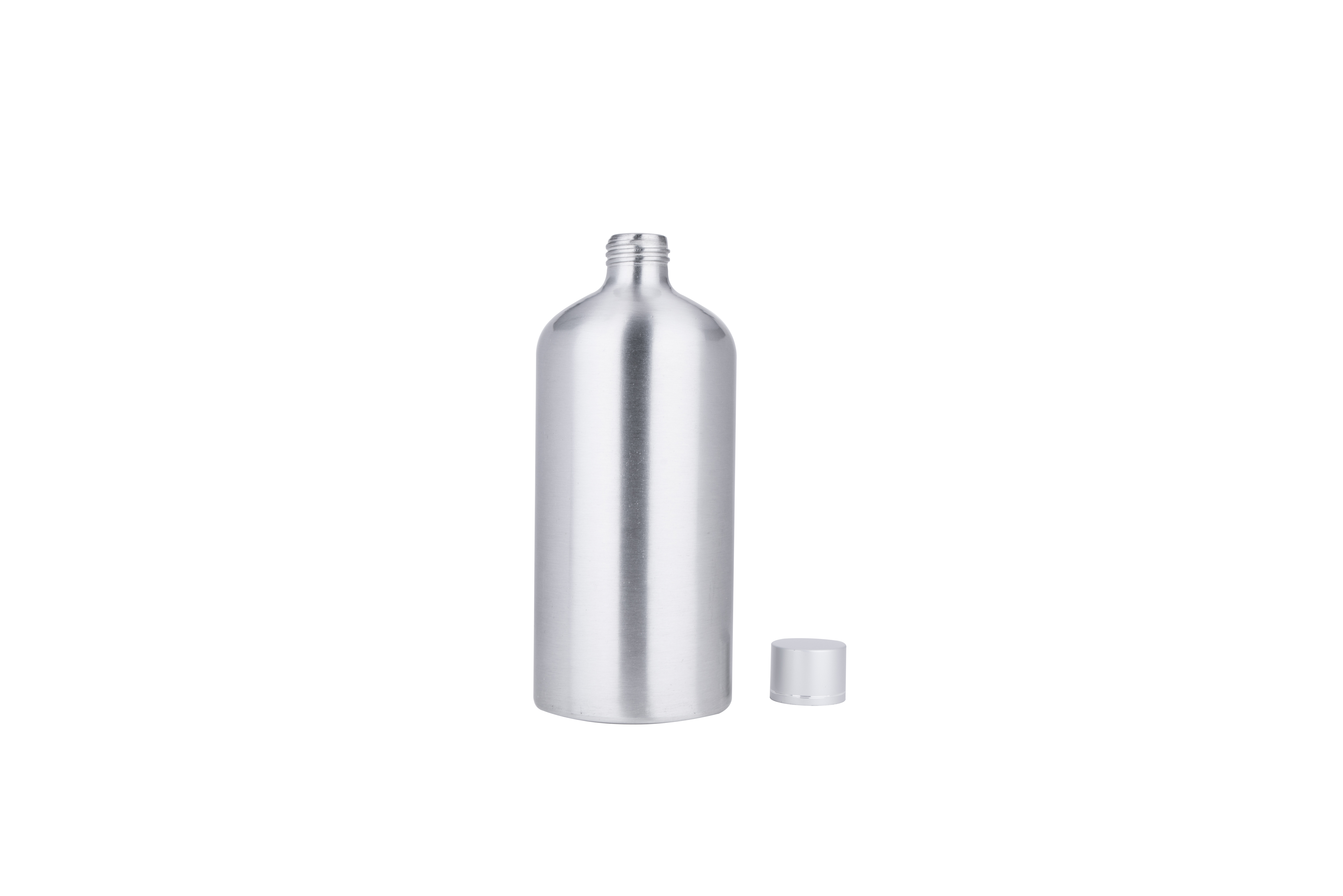 500ml silberne ätherische Öle kosmetische Aluminiumflasche