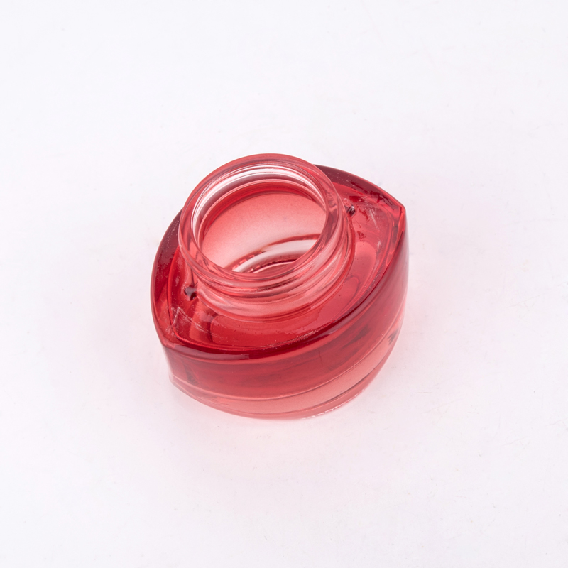 55g rotes Make-up Glas Kosmetik farbiges Glas
