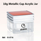 10g kosmetisches quadratisches Acryl-Mini-Glas