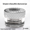 Doppelwandiges Acryl Diamond Cap Jar für Kosmetikverpackungen
