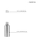 50ML 100ML 500ML Aluminium-Kosmetikflasche