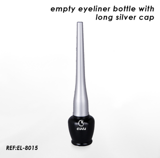 Leere schwarze Eyelinerflasche