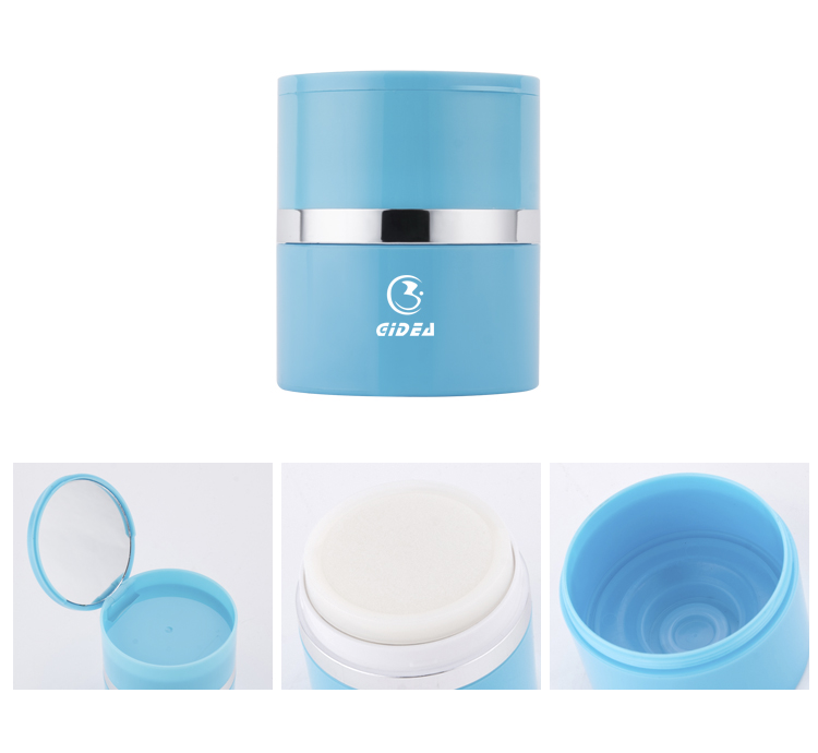 Blaue Farbe 40g ABS-Cremetiegel Kosmetikverpackung